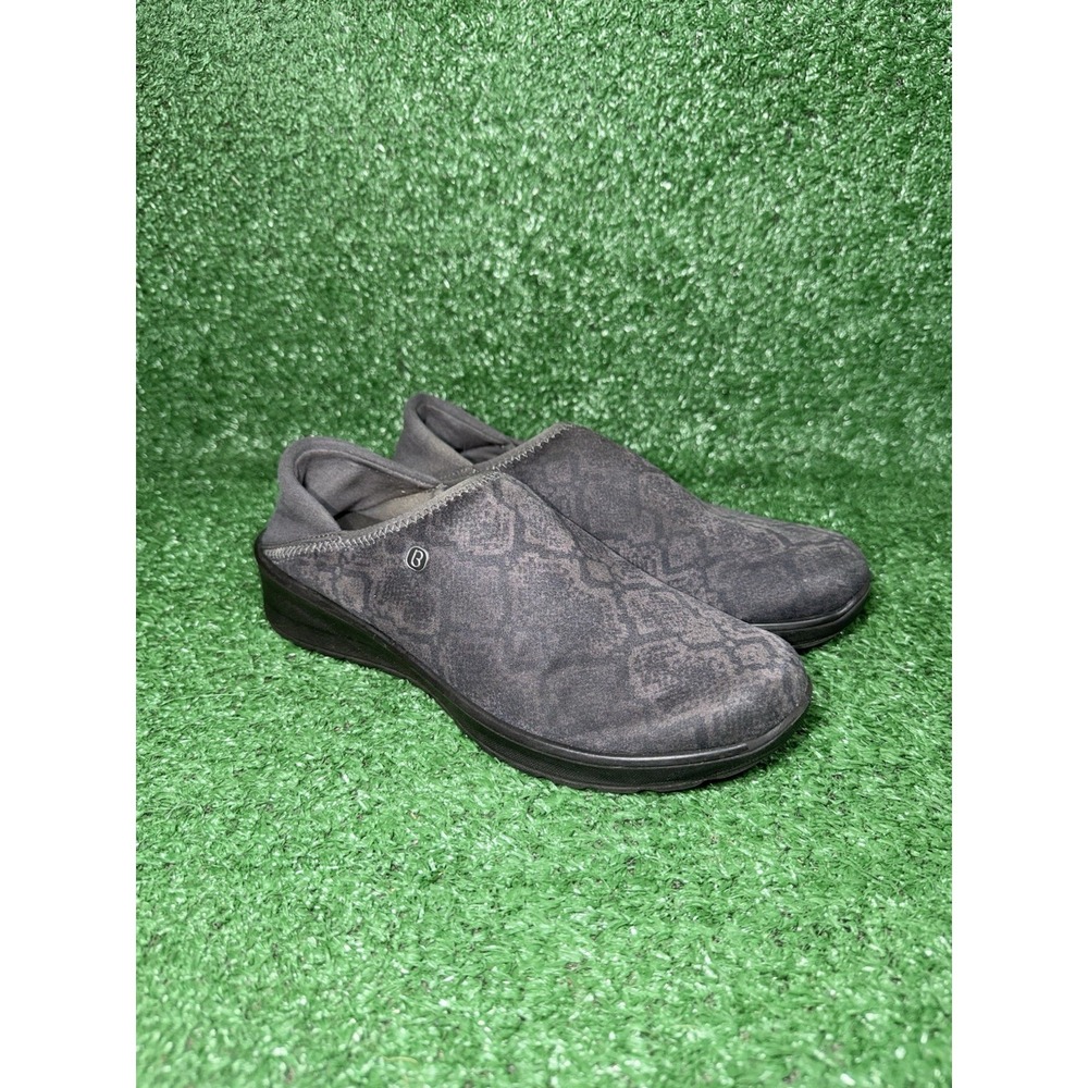 Bzees Getaway Shoes Womens Size 7 Grey Shimmer Collapsible Heel Casual Slip On - Picture 2 of 9